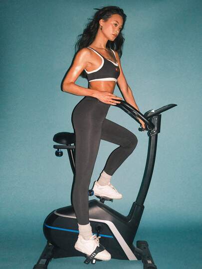 Athîral Women's Casual Gray & White Camisole Top And Pants Sports Suit