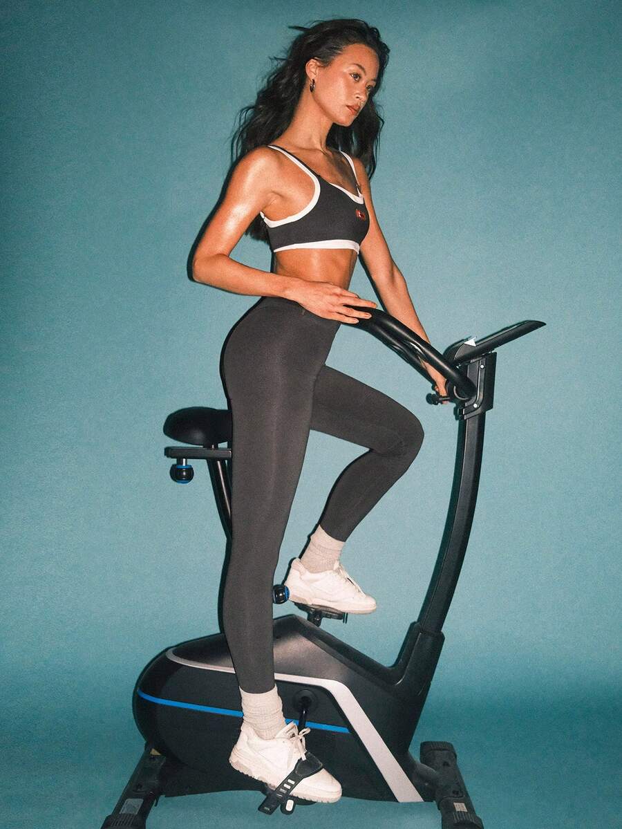 Athîral Women's Casual Gray & White Camisole Top And Pants Sports Suit - Dark Grey - View 1