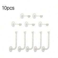 1/5/10pcs Jewelry Storage Rack, Transparent Crystal Necklace Bracket Jewelry Rack, Wall Accessory Storage Rack, Bracelet Hanging Storage Rack,  Transparent Jewelry Hanging Rack, Hair Clip Rack, Headband Storage Hook,  Christmas Gifts, New Year Gifts - Clear - View 13