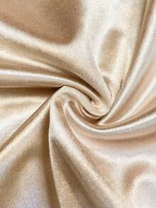 Franclia 女士新款V领荷叶袖收腰喇叭短连衣裙，适合派对和外出就餐。 - 香檳色 - 查看 4