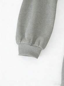 SHEIN 少女拼接罗纹吊带不对称腰身中长连衣裙，适合日常穿着、外出、通勤、派对等休闲场合，适合13-16岁少女。 - 灰色 - 查看 6