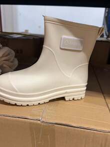 新款雨鞋/鞋套，防滑耐磨橡胶雨靴，短筒男女成人防水鞋，时尚厨房靴夏季降温，沙滩，旅行 - 彩色 - 查看 29