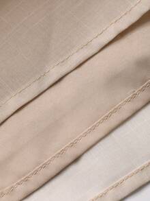 Dazy Plus Đầm maxi dáng chữ A cổ chữ V in hoa, thắt eo, kiểu dáng đi nghỉ mát, cỡ lớn, đầm mùa xuân/hè. - Màu be - Xem 3