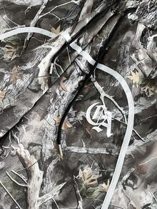 AXEPEAK Men's Summer Casual Fashion Street All-Over Print Contrast Piping Drawstring Waist Shorts - Multicolor - View 3