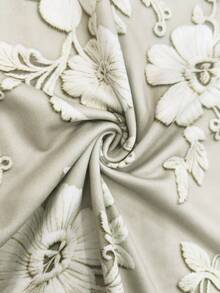 Resyla Women's Crew Neck Jacquard Casual Versatile Commuting Short Sleeve T-Shirt - Multicolor - View 4