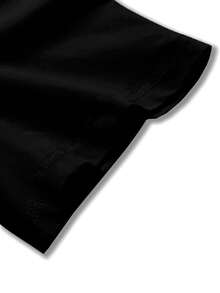 Manfinity LEGND 男士熊印花黑色圆领休闲短袖T恤 Grizzly Tee 男士T恤 Y2K图案T恤 图案T恤 男士恐怖T恤 Y2K服装 男士T恤 - 黑色 - 查看 4