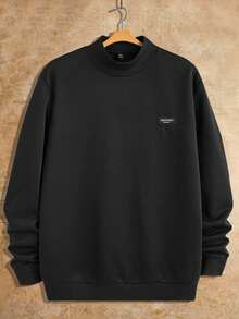 HIMLAND 两件装男士修身高领插肩长袖休闲套头卫衣，适合秋季穿着 - 彩色 - 查看 3