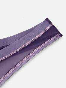 1条紫色超薄网眼丁字裤 - 紫色 - 查看 4