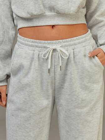 Athîral Women's Casual Everyday Pocketed Drawstring Loose Sweatpants