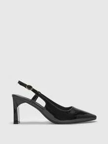 CUCCOO BIZCHIC Giày cao gót nữ cho ngày Valentine - Gương màu đen - Xem 4