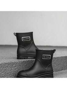 新款雨鞋/鞋套，防滑耐磨橡胶雨靴，短筒男女成人防水鞋，时尚厨房靴夏季降温，沙滩，旅行 - 彩色 - 查看 24