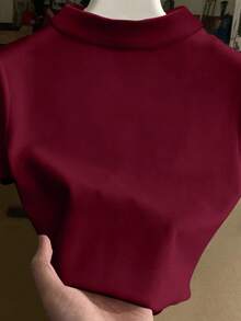 Franclia 女士刺绣领修身短袖T恤