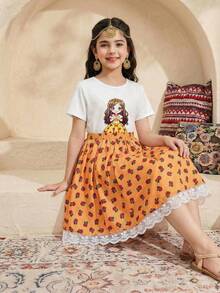 Girls Cute Summer 2 Piece Set - Yellow - View 6