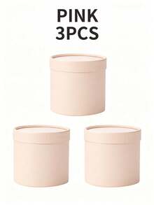 1pc Packaging Decorative Small Barrel Shaped Cardboard Flower Box Valentine Gift Box Supplies - Multicolor - View 7