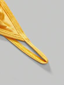 Metal Chain Luxury Fashion Party Intimate Butt-Lifting Thong Underwear For Men - Yellow - View 6