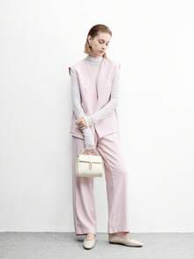 CUCCOO BIZCHIC 女士方头平底巧克力色金属扣套脚平底鞋，舒适休闲玛丽珍鞋，适合搭配连衣裙 - 鄒漆杏 - 查看 10