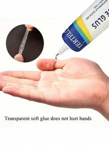 1 件 60ml 鞋胶，超强粘性鞋修补胶，适用于各种鞋子，含树脂软胶，透明、防水、强力粘合剂，用于修补鞋底和鞋子的任何部位，圣诞节可作为节日礼物