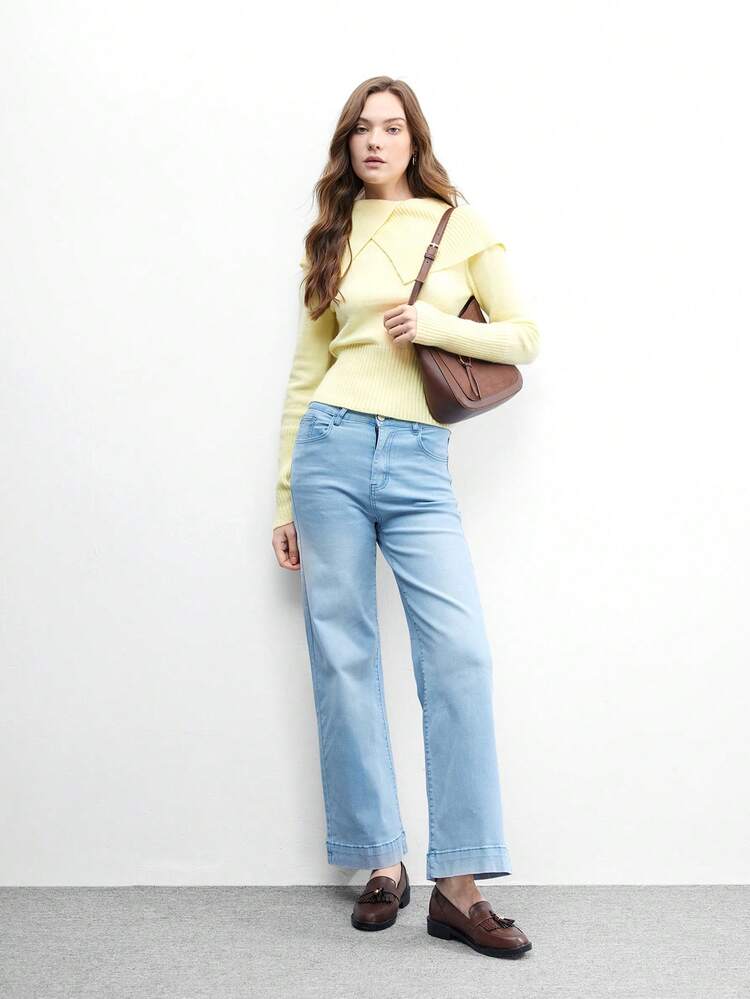 CUCCOO BIZCHIC Mocassins plats  enrobé noir avec franges pour femmes, idéal pour Noël