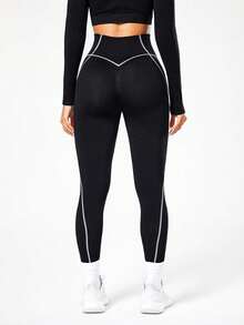 Seamluxe SHEIN Sport 女士休闲运动塑身提臀紧身裤