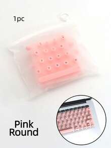 A Silicone Keyboard Mat Suitable For Long Nails, Featuring Scratch Resistance, Ergonomic Design For Easy Typing, And Compatibility With US Apple,Back To School - Multicolor - View 17