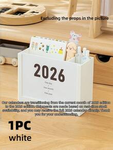 Joivida Giá để bàn đa năng 2026 với hộp đựng đồ, giá đựng bút và sổ tay dễ thương phù hợp để trang trí văn phòng tại nhà, sắp xếp không gian làm việc, lập kế hoạch học tập, lưu trữ hiện đại, thiết kế sáng tạo, nhựa bền, lưu trữ thiết thực, dành cho những người yêu thích sắp xếp và nhân viên văn phòng. - Nhiều màu - Xem 9