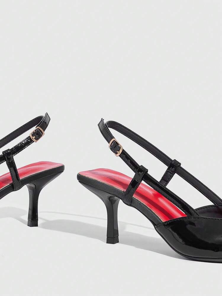 CUCCOO SZL Women's Shoes Are Fashionable, Sexy And Comfortable, Black Stilettos, Pointed Heel, Daily Versatile, Party Event High Heels