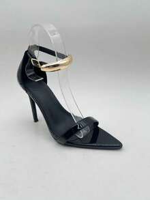 CUCCOO SZL 女士尖头细高跟礼服鞋，约会和派对时尚之选 - 黑色 - 查看 13