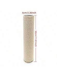 1pc [Cat Climbing And Grooming Post] Cat Climbing Post, Sisal Rope Cat Scratching Post, For Cats To Climb And Groom Their Fur. - Multicolor - View 8
