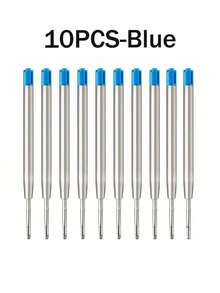 Standard 10cm Ballpoint Pen Refills, Universal Oil-Based Ink Cartridges For School & Office Writing - Multicolor - View 12