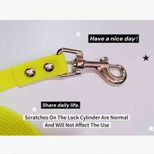 Dây dắt chó bằng PVC chống thấm nước, dây xích dài dễ vệ sinh, phản quang, có chức năng gọi chó quay lại và theo dõi, phù hợp cho chó nhỏ, vừa và lớn. - Màu vàng - Xem 5