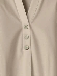 Rusticease Casual Minimalist Apricot Long Sleeve Shirt & Printed Pants 2 Pieces Set, Suitable For Early Spring, Spring & Summer, Versatile Style Carnival