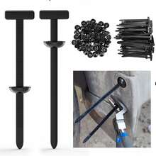 100 PCS Of Bumper Clips, Car Clips, Plastic Rivets, A Set Of Car Fasteners With Various Sizes, Including Push-Type Fasteners And AFastener Removal Tool. - Black and White - View 14