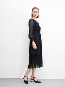 CUCCOO BIZCHIC Escarpins à talons aiguilles noirs avec bride à la cheville, style minimaliste et classique. Talons hauts polyvalents pour le quotidien, les déplacements, les soirées et les occasions formelles - Noir - Voir 10