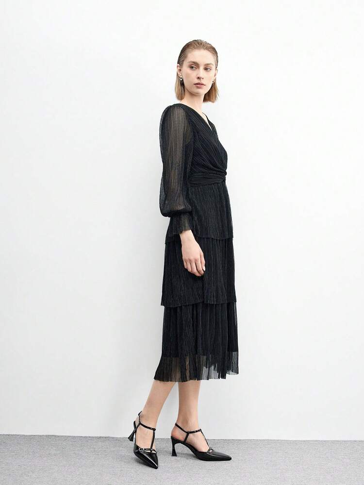 CUCCOO BIZCHIC Women's Pointed Toe Stiletto Heel Black Ankle Strap Minimalist Classic High Heel Pumps, Versatile For Daily, Commute, Party, Formal Occasions Valentine's Day