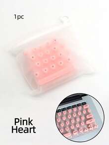 A Silicone Keyboard Mat Suitable For Long Nails, Featuring Scratch Resistance, Ergonomic Design For Easy Typing, And Compatibility With US Apple,Back To School - Multicolor - View 20