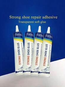 1 件 60ml 鞋胶，超强粘性鞋修补胶，适用于各种鞋子，含树脂软胶，透明、防水、强力粘合剂，用于修补鞋底和鞋子的任何部位，圣诞节可作为节日礼物