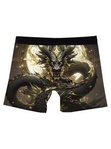 3pcs/Pack Men's Printed Boxer Briefs - Multicolor - View 3