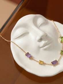 Joivida 1件创意人脸首饰碟蜡烛托盘树脂家居装饰摆件道具，可用于展示戒指、耳环、硬币