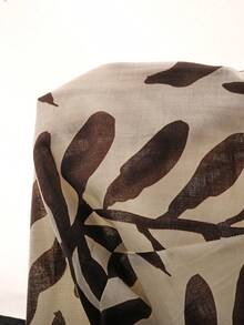 Boho Mama 孕妇度假休闲碎花连体裤 - 杏色 - 查看 5