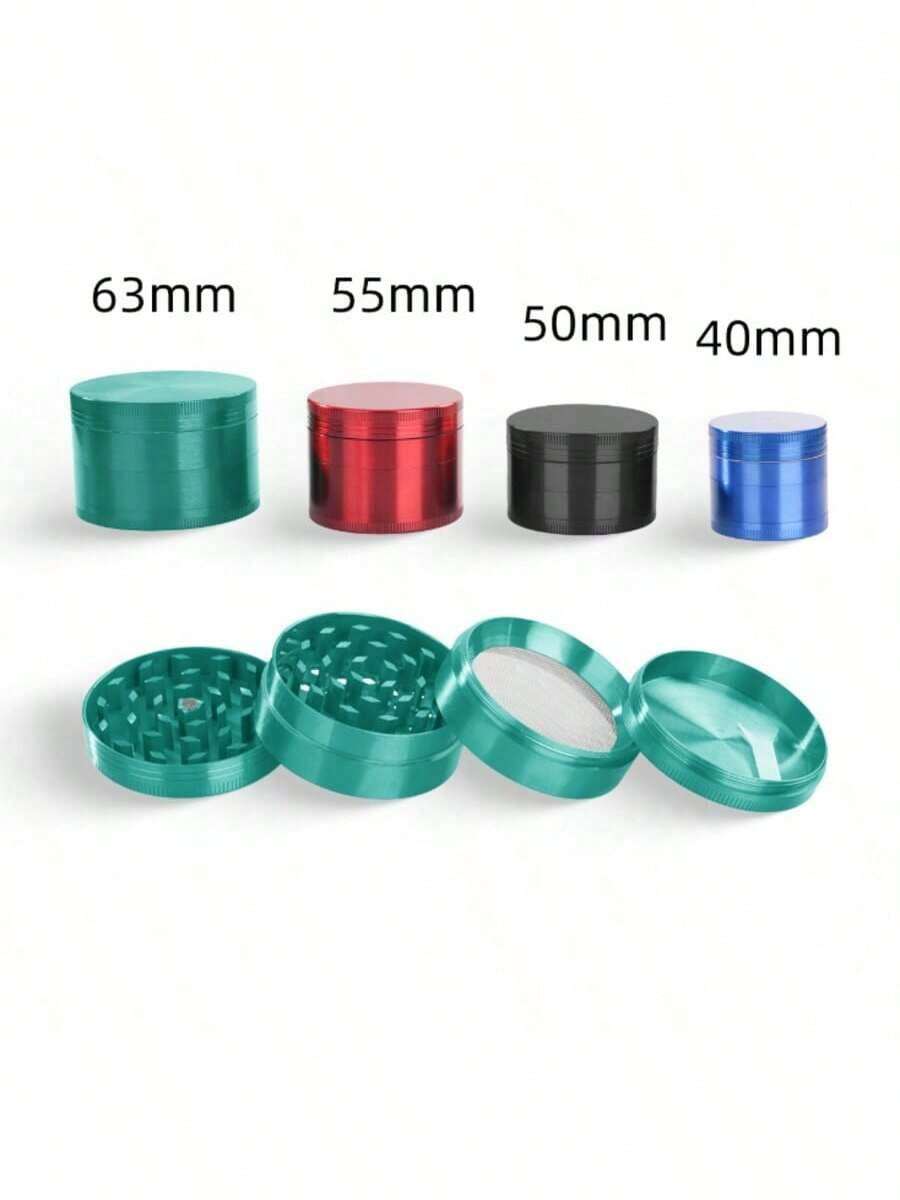 Metal Black Tobacco Grinder 4-Layers Manual Crusher Mill Mortar Large Grass Grinder Cigarette Accessories Tool Gift - Black - View 1