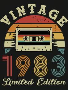 INAWLY 录音带和标语图案T恤 女式上衣 - 黑色 - 查看 5