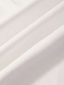 GlowEve Women's Casual Vacation Style Frayed Hem Loose Wide Leg Jeans, Belt Not Included - White - View 7