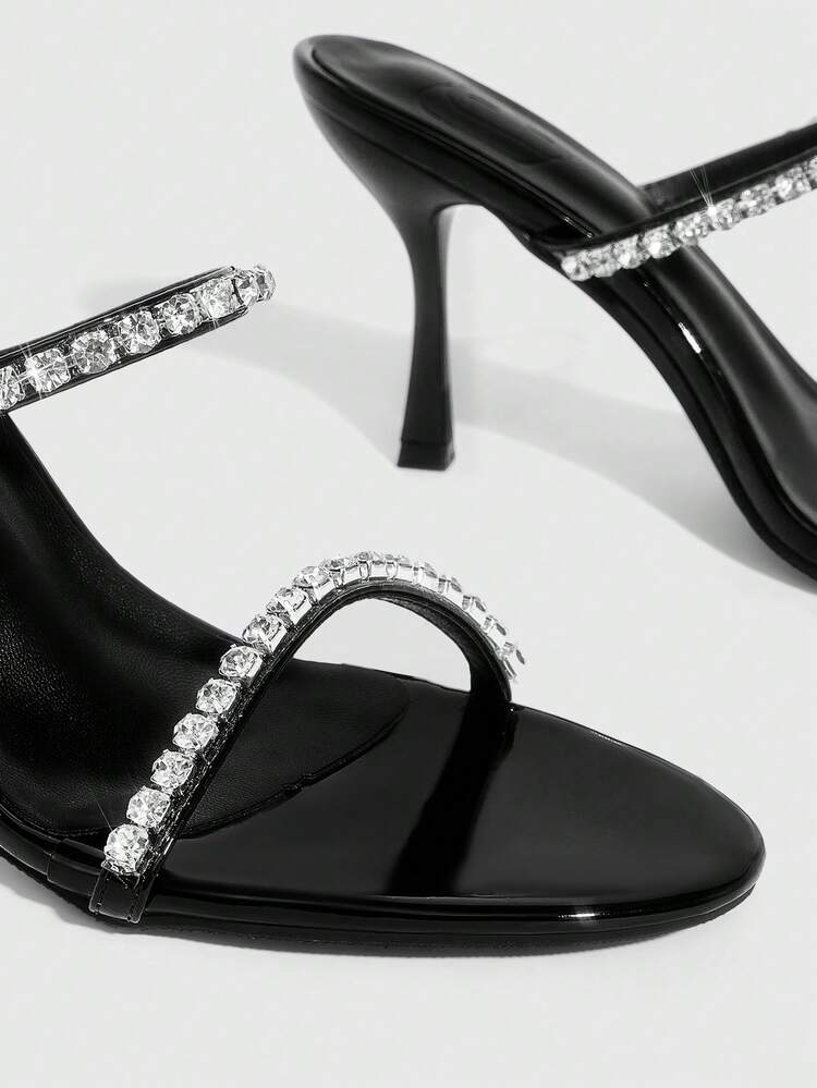 CUCCOO SZL Women's Rhinestone Decor Elegant Fashion High Heel Party Sandals