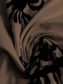 GlowEve Women's Summer Woven Sleeveless Round Neck Backless Tie-Up Floral Print Patchwork Ruffle Hem Short Dress, Random Print - Multicolor - View 5