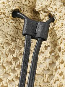 SHECARRY Women's Fashionable Cylindrical Handbag For Vacation And Daily Use - Beige - View 7