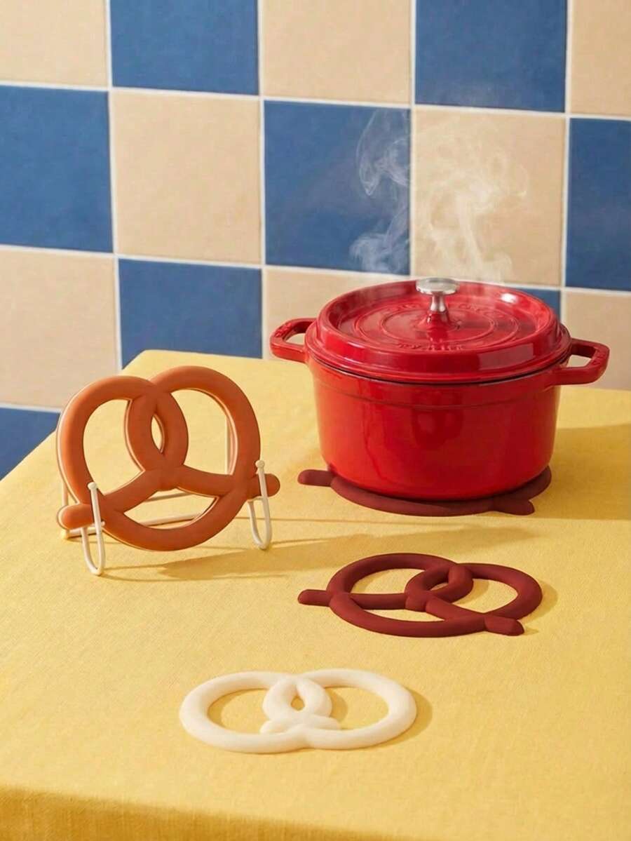 Joivida 1 st silikon värmebeständig bordsunderlägg lut vattentät varm dyna hög temperaturbeständig bordsunderlägg grytunderlägg tallriksunderlägg grytunderlägg