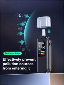 Teckwe 1. 接触式吹气酒精检测仪，高精度便携式酒精检测仪，专业酒驾检测仪器，配备快速响应数字液晶显示屏、自动关机功能、长续航电池，适用于驾驶员精准酒精检测、执法人员、工作场所安全检查、聚会、婚礼、日常使用，电池容量300mAh - 彩色 - 查看 5