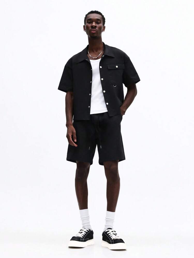 Short Sleeve Shirt And Shorts Set