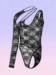 FeverCity Men's Sleeveless Two Pieces Hollow Out Jumpsuit - Black - View 10