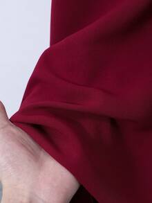 SHEIN Elegante Robe Verde Modesta, Vestido de Estilo Abaya de Ajuste Slim Casual para Adolescentes, Design Inspirado no Oriente Médio